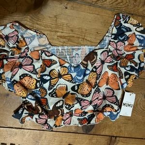 Brand new xxl show me your mumu butterfly shirt
